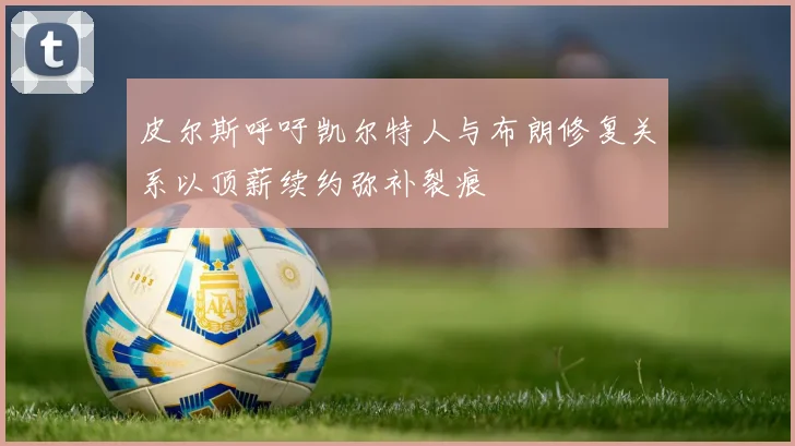皮尔斯呼吁凯尔特人与布朗修复关系以顶薪续约弥补裂痕